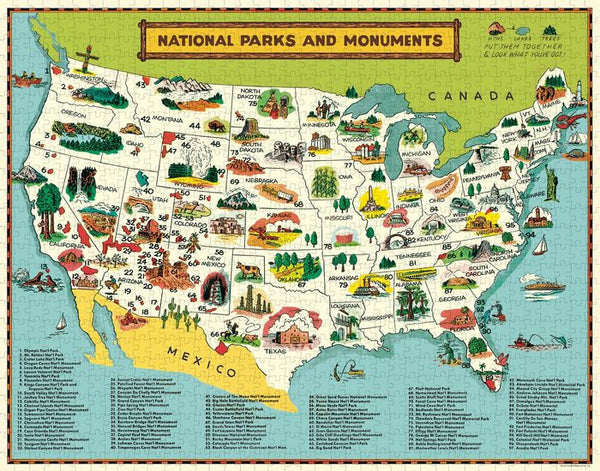 USAOPOLY PicTwist: National Parks | Twist, Move, and Swap Tiles to Complete  The Image | Family Puzzle Game Featuring National Park Locations Artwork 