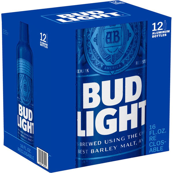 Bud Light 16 oz Aluminum Bottle - CoveSurfandTurf