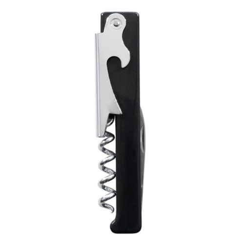 black and white corkscrew